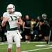 EMU quarterback Michael Mioduszewski looks to the sidelines after throwing a completion during spring practice on Sunday, April 14. AnnArbor.com I Daniel Brenner